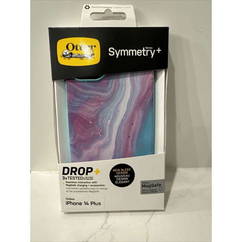 OtterBox Symmetry Series iPhone 14 Plus Case - Purple and Blue